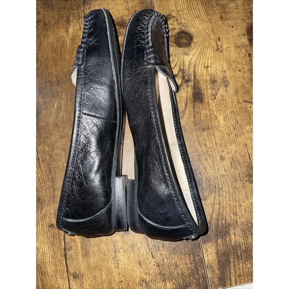 Michael Kors Black Leather Penny Loafers 6.5 M - Picture 7 of 9